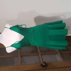 sara boo green spaghetti strap dress NWT
